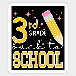 Third Grade Back to School Design Sticker